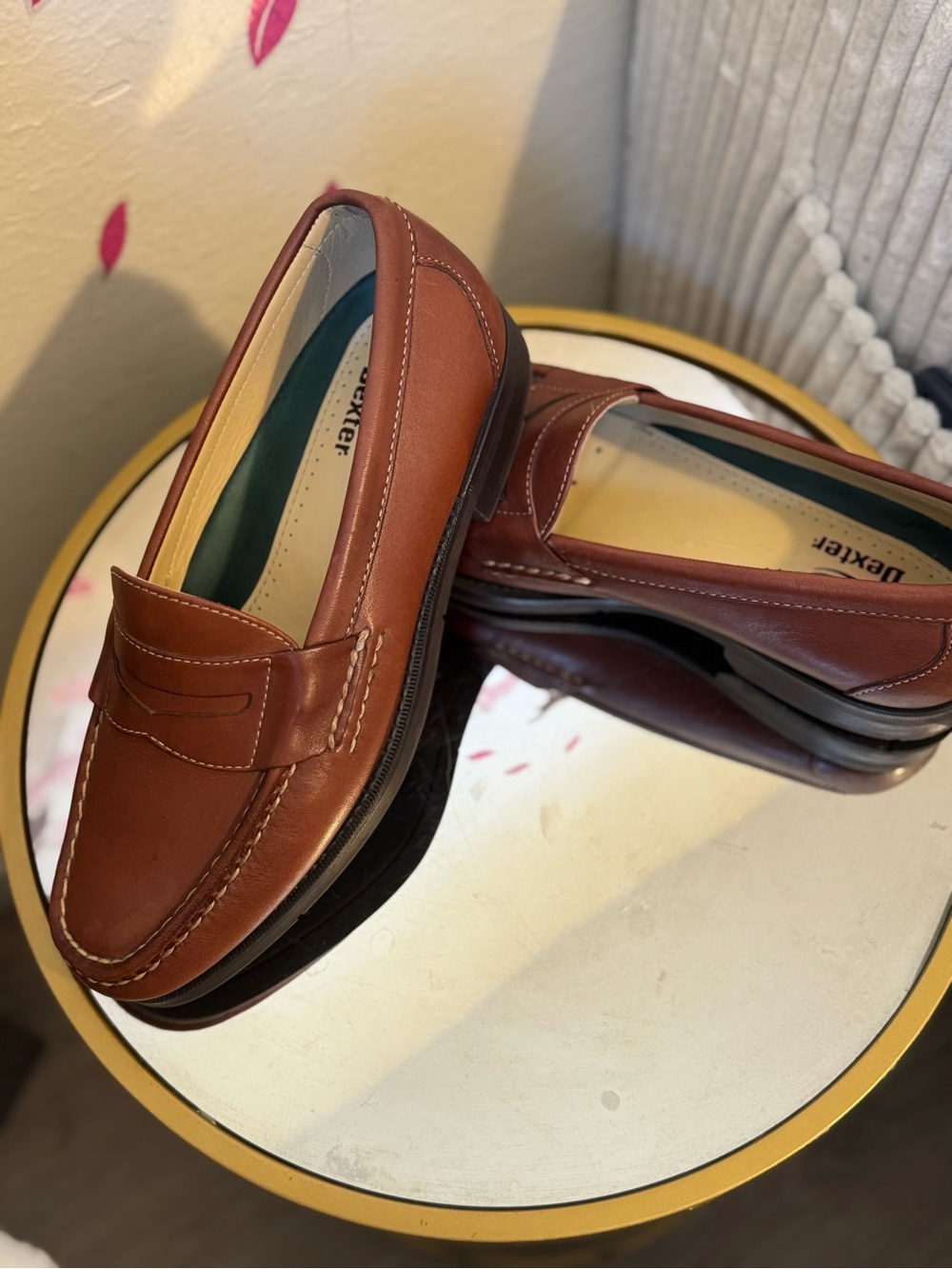 Classic  Dexter Men's Brown Leather Penny Loafers